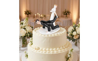 Wedding Cake Topper with Bride and Groom Sweet Wedding Cake Topper Long Ornament for Newlyweds