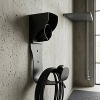 EV Charging Holder Corrosion-Resistant J1772 Connector Holder J1772 Wall Mount Indoor Outdoor Use EV Charger Holder Metal
