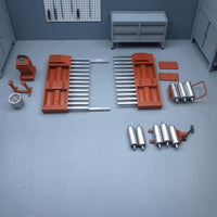 1:64 Scale Dynamometer Model Handmade Miniature Display Piece Printed Decal Resin Model Prop