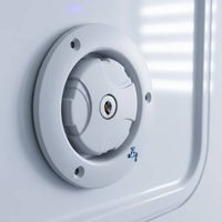 Lockable RV Water Inlet Circular Cap Unpressurized RV Water Inlet Opening for Recreational Vehicle Builders, Trailer Modification