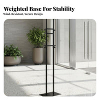 Double Sided Poster Display Stable Base Pedestal Poster Effortless Assembly Floor Standing Sign Holder for Commerce Shows, Exhibitions