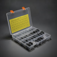 O Seal Kit Case Transparent Compartment Box with Dividers Portable for Plumbers, Mechanics, Plumbing Repair, Workshop