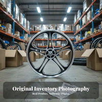 1 Piece 20 Inch Bike Wheel Aluminum Alloy Mag Style One-piece Heavy Duty Bicycle Wheel Solid Stable Performance Suitable for Road Riding Bike Modification