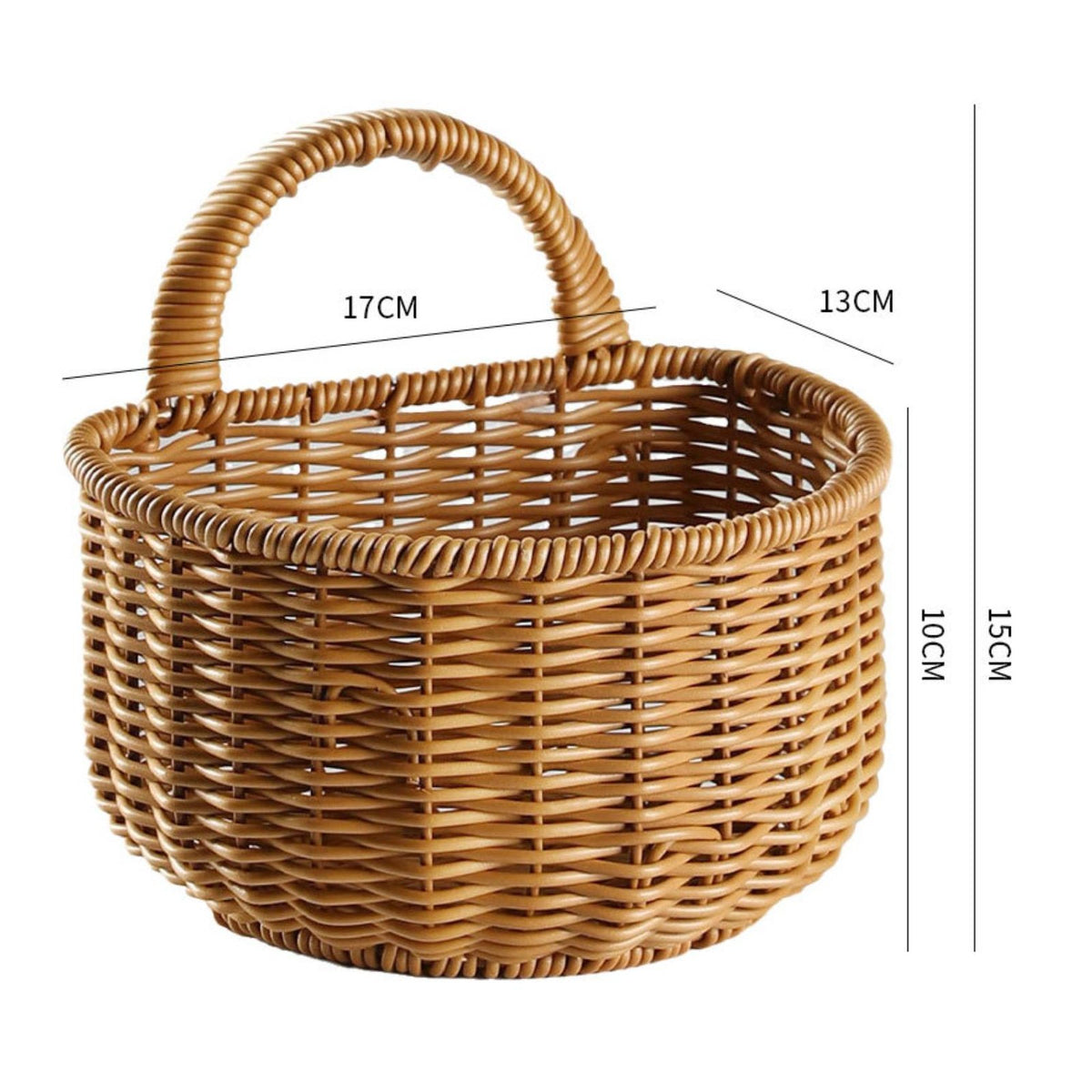 Space-Saving Ginger Garlic Storage Basket Multi-Purpose Wall Hanging Storage Basket Versatile Hollow-out Design for Bathroom, Pantry