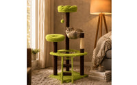 Multi-Level Feline Climbing Frame Compact Feline Condo Climbing Structure Soft Pet Furniture Transparent for Cats