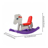 Multifunction Ride Toy Cognitive Training Easy to Move Rocking Horse for Children