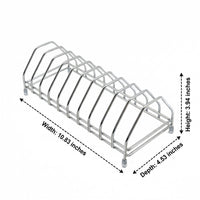 Stainless Steel Dish Rack with Plate, Bowl and Drain Rack, Modern Minimalist Style Countertop Installation Kitchen Sink Organiser