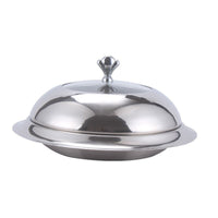 Stainless Steel Cloche Polished Plate Base Cover Reflective Kitchenware