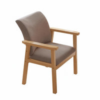 Thickly Padded Upholstered Armchair Sturdy Frame Dining Seat Ergonomic Support Household Furniture Breathable Upholstery Material for Homeowners, Office Workers, Interior Decorators, Study Room, Bedroom, Reading Nook