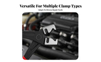 Hose Clamp Plier 360° Rotatable Head Flexible Wire Hose Clamp Plier Non-Slip Grippers for Mechanics, DIY Enthusiasts, Narrow Areas, Auto Repair Shops