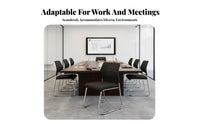 Padded Seat Armless Mesh Sled Chair Easy Assembly Office Furniture Sturdy Metal Frame Conference Seating for Students, Visitors, Business Managers, Meeting Room, Training Center, Reception Area, School