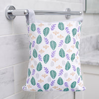 wet/dry Bag Reusable Wet Bag with Wrist Strap Two-Compartment Zippered Pouch for Parents, Journeyers, Travel, Nursery