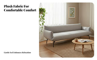 Curved Cumulus Sofa Nordic Minimalist design Living Room Furniture Soft Cushioned Upholstered Couch for Homeowners, Young Adults, Showroom, Hotel Lobby