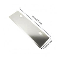 Mounting Holes Replacement Blade Flat Grill Scraper Blade Rectangular Straight Edge