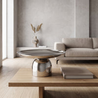 High-Foot Fruit Tray Decorative Fruit Bowl with Pedestal Stylish Pedestal Bowl for Tabletop
