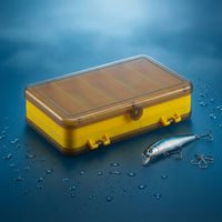 Double-Sided Lure Box Multiple Compartments Lure Organizer Box Clear Tackle Case Easy Accessible Close Outdoor Storage