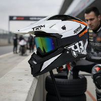 Full-Face Motorcycle Helmet Streamlined Full-Face Helmet Aerodynamic Lightweight for Motorcyclists, Downhill Cycling, Karting