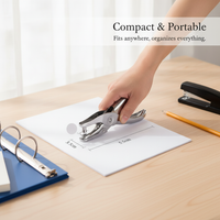 Paper Hole Puncher for Documents and Cards, 3mm/6mm Round Hole Punch