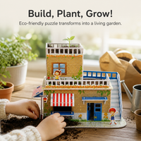 3D Paper House Puzzle DIY Kit for Kids - Educational Craft Toy