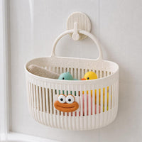 Multifunctional Wall-Mounted Storage Basket for Bathroom, Kitchen, Dorm, or Bedside