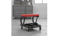 Repair Specialist Stool with Tool Tray Rolling Stool with Storage Wear-Resistant Garage Seat for Car Cleaners