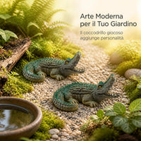 Miniature Alligator Figurines for Aquarium and Garden Decor