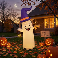 Inflatable Inflatable Ghost Outdoor Inflatable Ghost with Lantern Cute Halloween Decoration Adorable for Homeowners, Families, Yard, Lawn, Porch