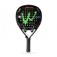 Teardrop Beach Tennis Paddle with EVA Memory Foam Core Shock-Absorbing Beach Tennis Paddle with Balls Long-Lasting Lightweight for Adults, Beginners, Court