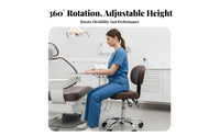 Dental Assistant Chair with Torso Support 360-Degree rotate Professional Seating