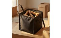 Soft-Sided Hanger Storage Bag Open-Top Square Textile Storage Bag Carry Handles