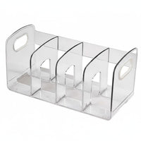 Clear Book Organizer Extendable Sections Sturdy Base for Student Desks