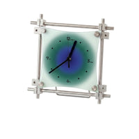 Analog Clock with Stand Modern Square Acrylic Clock Minimalist for Bedside Table, Office, Living Room