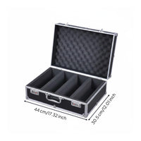 Large Capacity Graded Card Storage Box Removable Dividers Graded Card Storage Case Shock Resistant Resistant Slab Case Padded Interior for Collectors, Tournament, Travel