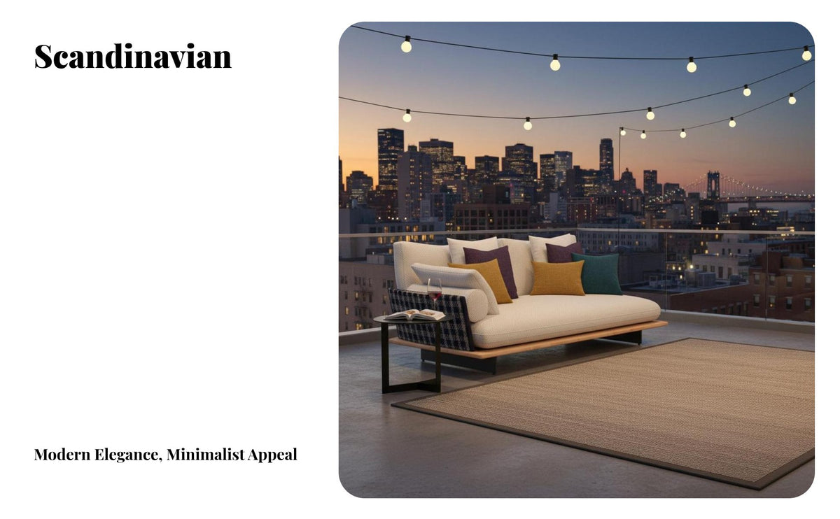 Woven Sofa and Chair Set Nordic Design 4-Piece Woven Sofa Set Outdoor Furnishing for Hosts, Hospitality Businesses, Garden, Balcony, Deck
