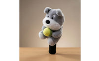 Schnauzer Dog Headcover Yellow Detail Soft Dog Headcover Shielded Sports Accessory