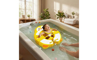 Supportive Baby Swim Seat Stable Non-Inflatable Baby Buoyant Seat Skin-Friendly Infant Swim Buoyant Seat Smooth for Bathtub