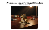 Upright Piano Caster Piano Caster Replacement Hardware Fine Workmanship Ball Bearing Swivel Casters for Music Studio, Stage, Concert