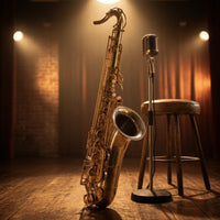 B♭ Tenor Saxophone Brass Tenor Saxophone with Embouchure Piece Comfortable Woodwind for Students, Lessons