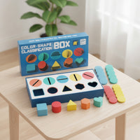 Sorting Box with Geometric Pieces Bright Color Sorting Box Educational Toy Fine Motor Skills Hand-Eye Coordination