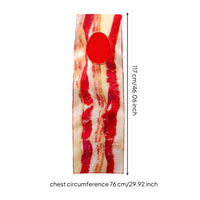 Breakfast Meat Costume Halloween Breakfast Meat Strip Costume Realistic Edible Design for Party