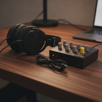 Stereo Preamplifier with Equalizer Desktop Headphone Amplifier Volume Control