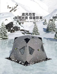 冰钓屋户外露营加棉加厚冬季便携钓鱼装备保暖防寒保温防风棉帐篷