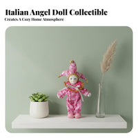 Italian Affection Cherub Doll Collectible Item Porcelain Court Entertainer Doll European Court Design House Decoration for Couples, Home Decor