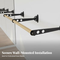 Wall Mounted Dance Bar Space-Saving Wall-Mounted Dance Bar Easy Installation Adjustable Dance Bar for Children, Beginners, Gym