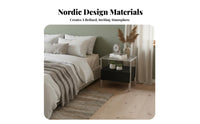 Nordic stylistic Single-Drawer Nightstand Minimalist Design Bedside Cabinet Modern aesthetic Accent Table adaptable Use for Apartment Dwellers, property owners, Students, Bedroom, Living Room, Small areas, Office