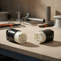 Twist Lock NEMA L16-30C Connector 30 Amp Locking Female Connector 480 Volt Heavy-Duty for Electricians, Generators, Distribution Boxes, Factories