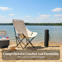 Foldable Highsupportive Moon Chair Lightweight Highsupportive Camp Recliner Erand head outnomic posterioring Folding Seat for Outdoor lovers, Beachand head outers, Fishing, Barbecue, posterioryard, outdoor meal