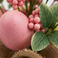 Easter Egg-Shaped Ornament Display Colorful Eggs Artificial Easter Branch Arrangement Festive Tabletop Seasonal Branch Display for Homeowners, Adults