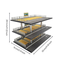 Parking Garage Diorama Die-Cast Model Car Display Steel-Frame Parking Garage Model for Collectors