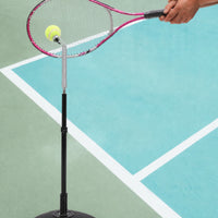 Height-Adjustable Solo Tennis Practice Aid Floor-Standing Tennis Practice Aid Portable Sports Equipment Weighted for Beginners, Backyard, Driveway, Home Court